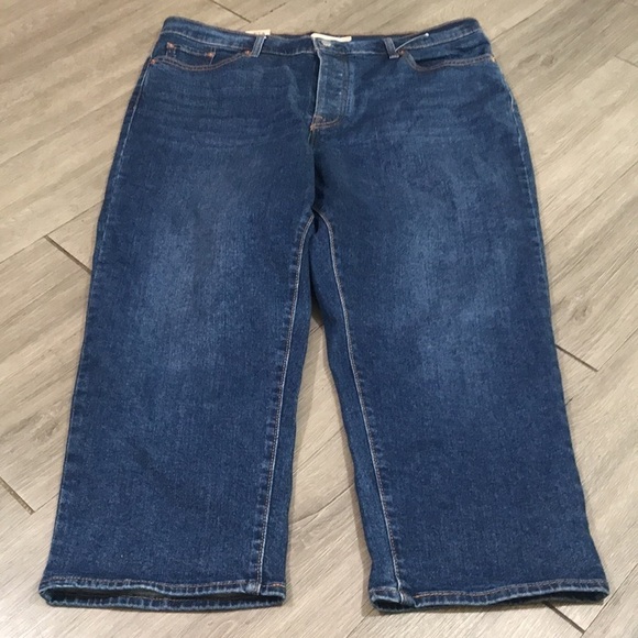 Levi’s “Wedgie Straight” High Rise NWT Medium Wash Ankle Jeans size 20W - Picture 6 of 13